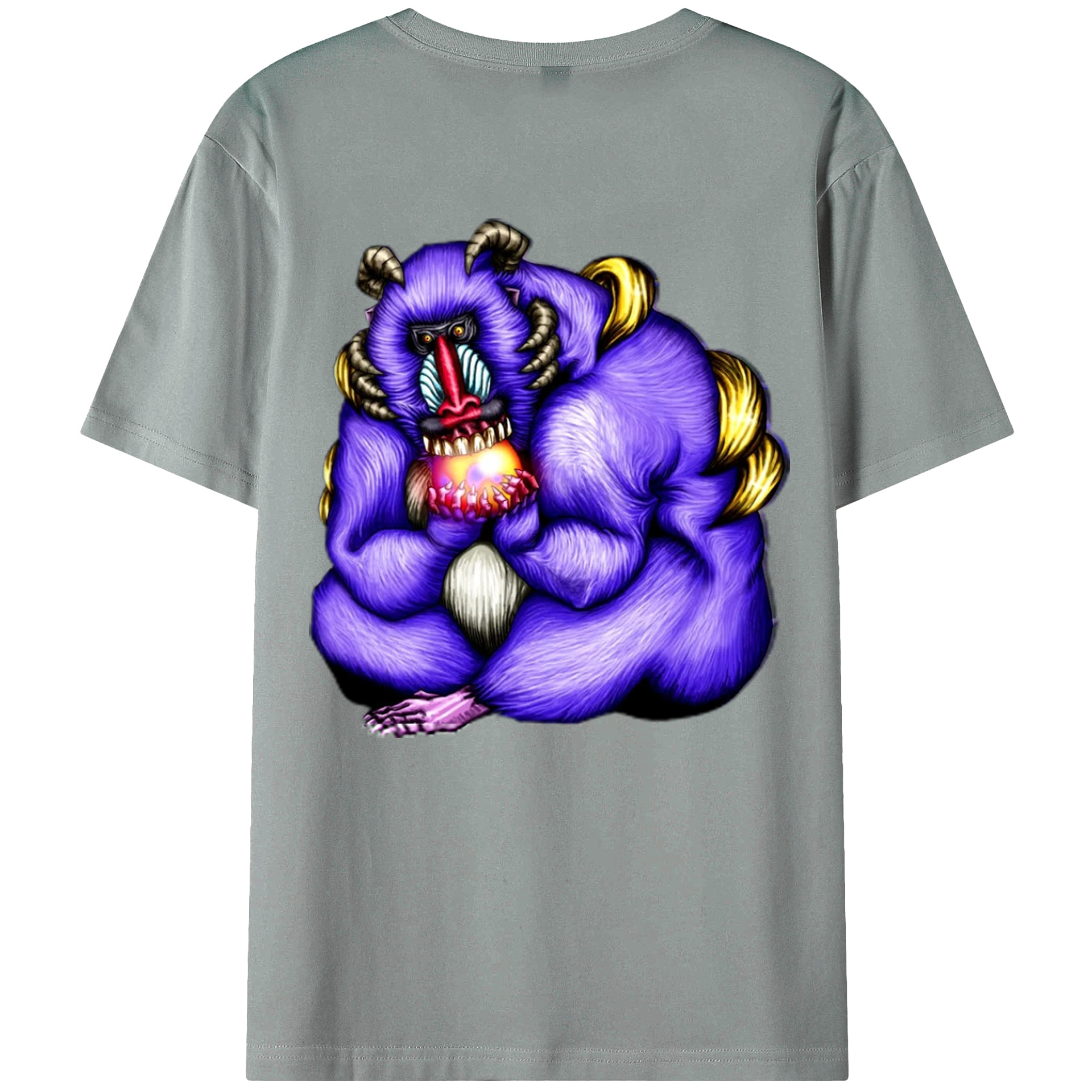 （画像用） 遊☆戯☆王 Yu-Gi-Oh! 綿100％ メンズ半袖Tシャツ（バックプリント） 通気性